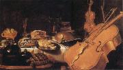 Pieter Claesz Still Life with Museum instruments oil on canvas